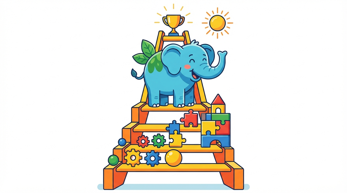 A split illustration: on the left, a magnified view of a single-celled bacteria; on the right, a boy playing soccer with outlines showing his heart, lungs, and muscles working together.